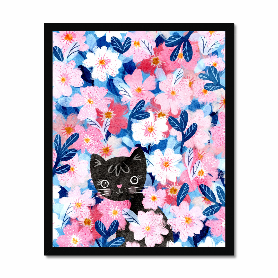 Kitty Blossoms Art