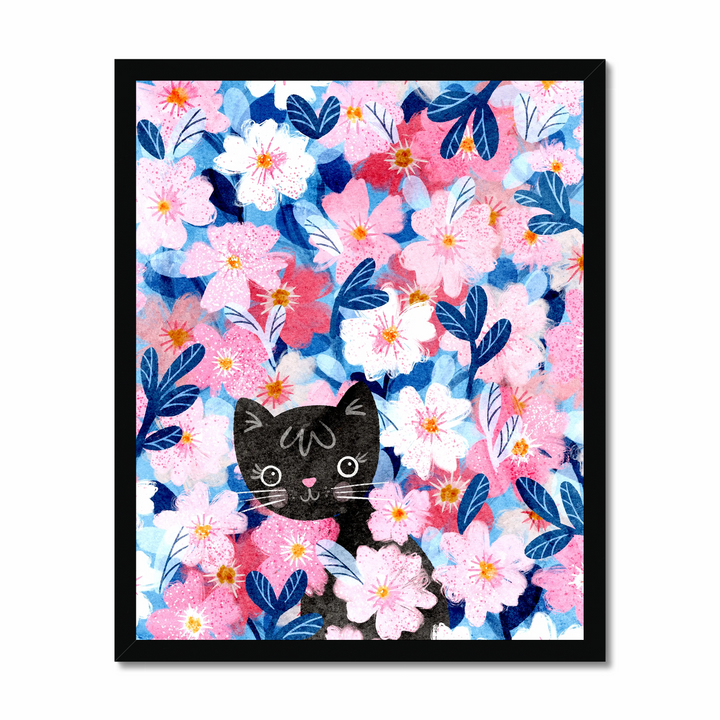 Kitty Blossoms Art