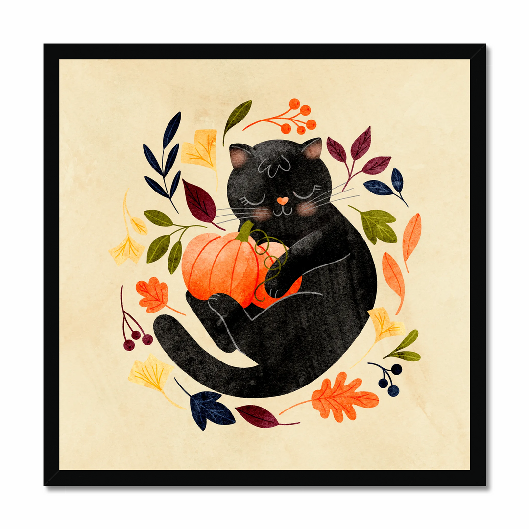 Cute Pumpkin Kitty Art