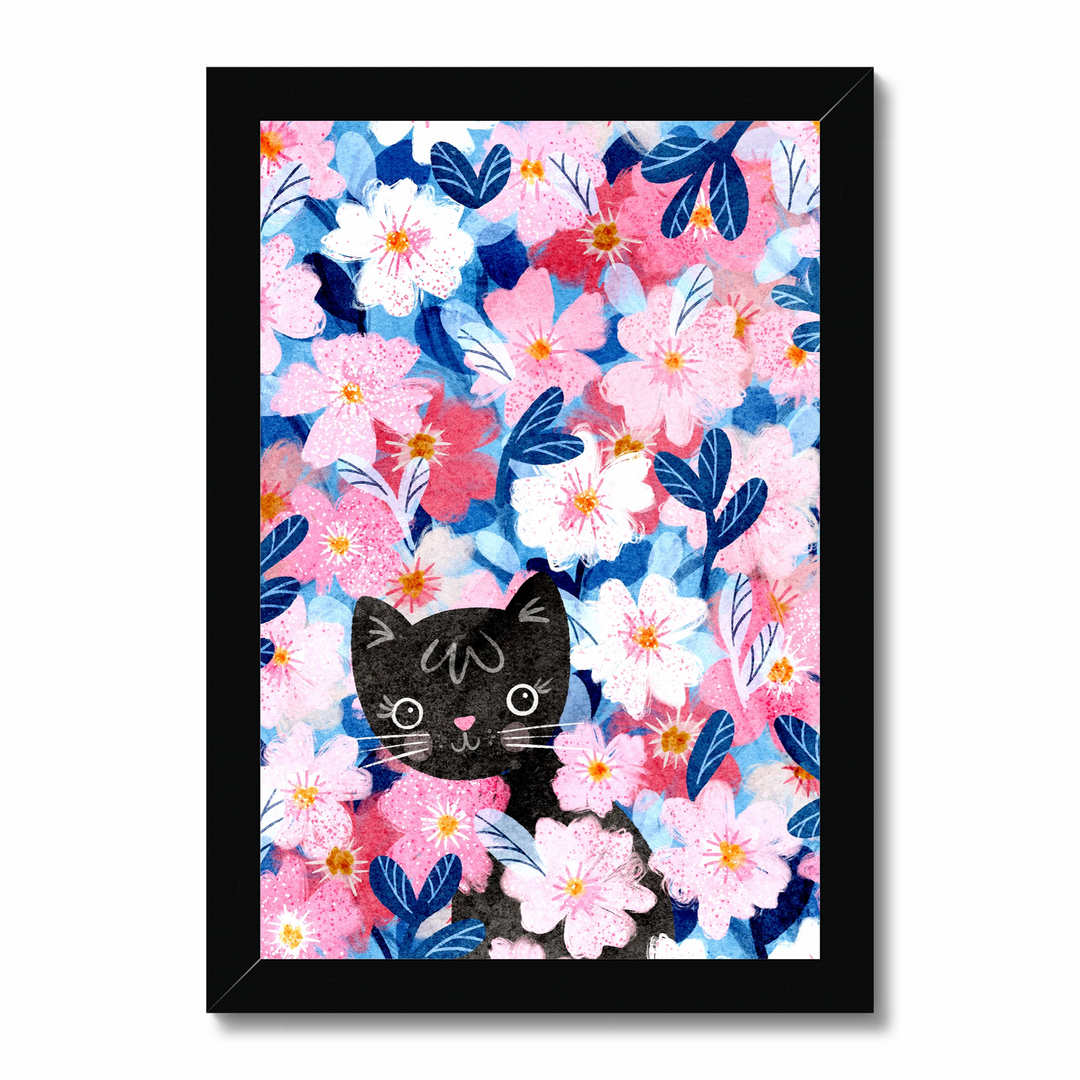 Kitty Blossoms Art