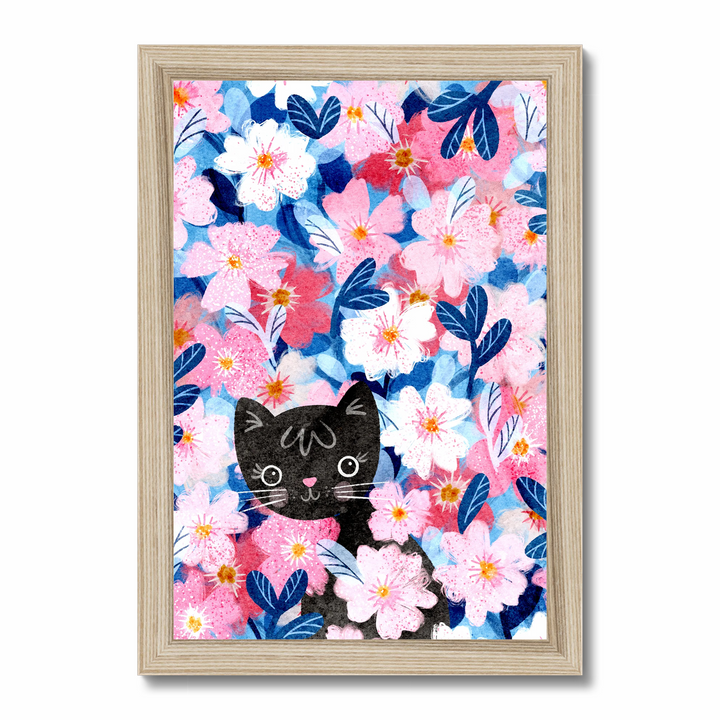 Kitty Blossoms Art