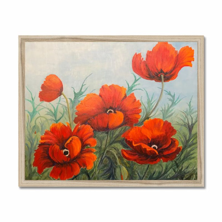 Poppies  ,Lynda Cockshott 40_ square