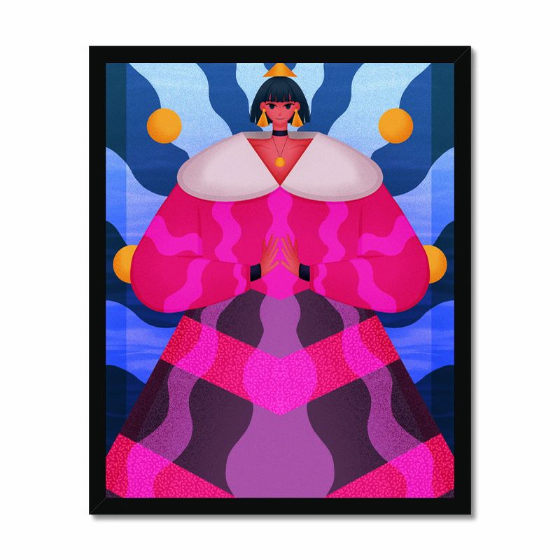 Lady Festive Art Print