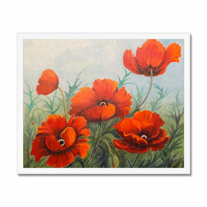 Poppies  ,Lynda Cockshott 40_ square