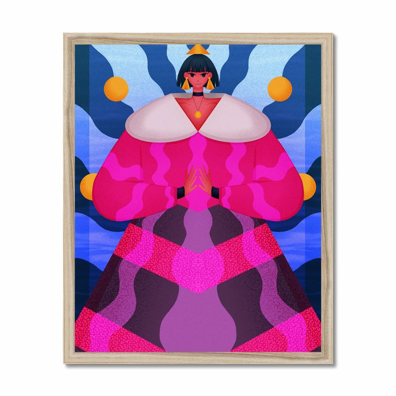 Lady Festive Art Print