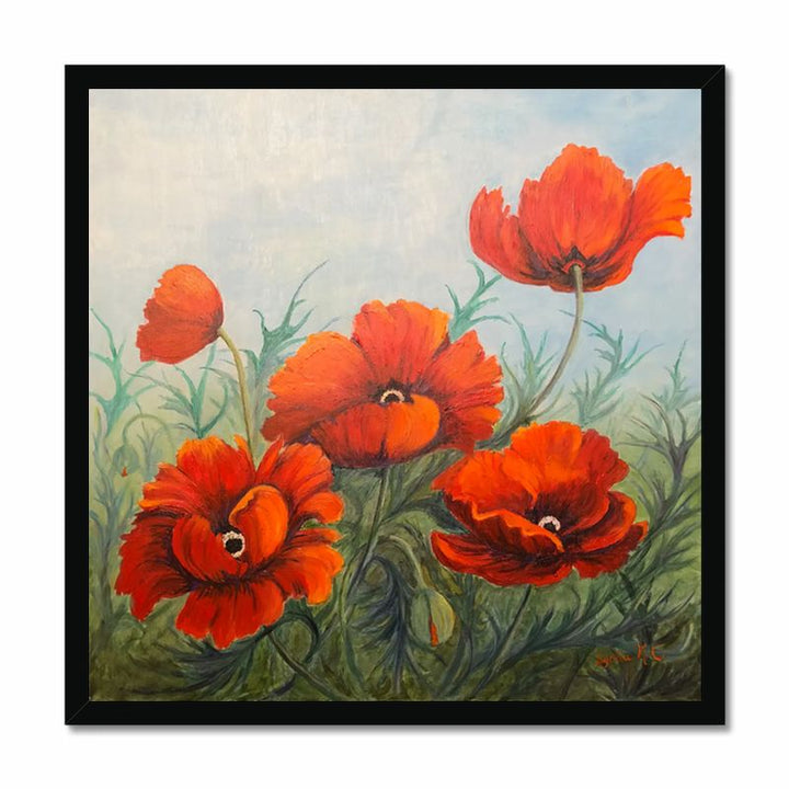 Poppies  ,Lynda Cockshott 40_ square