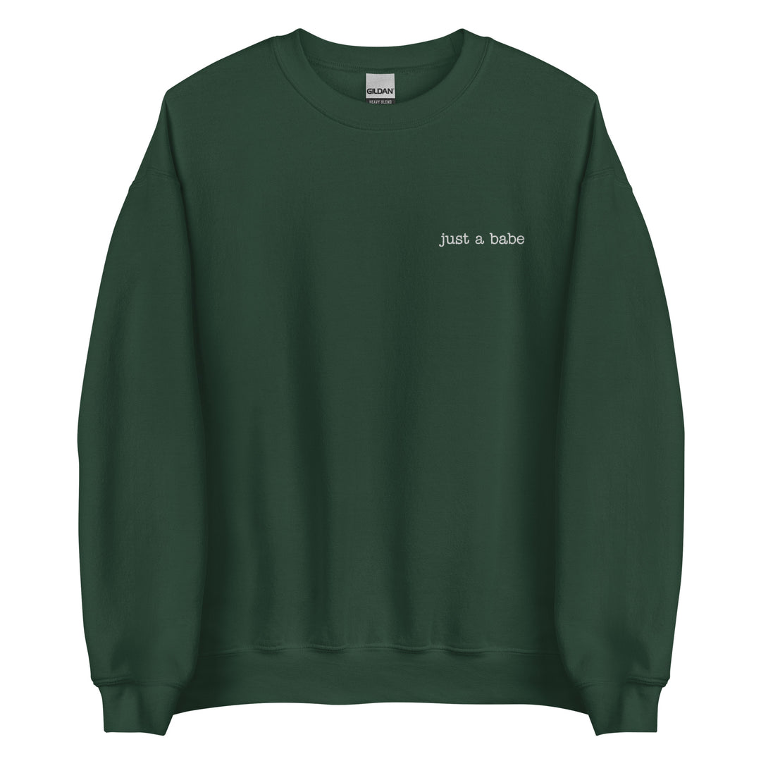 just a babe crew sweatshirt