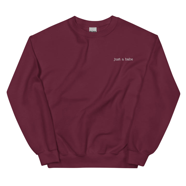 just a babe crew sweatshirt