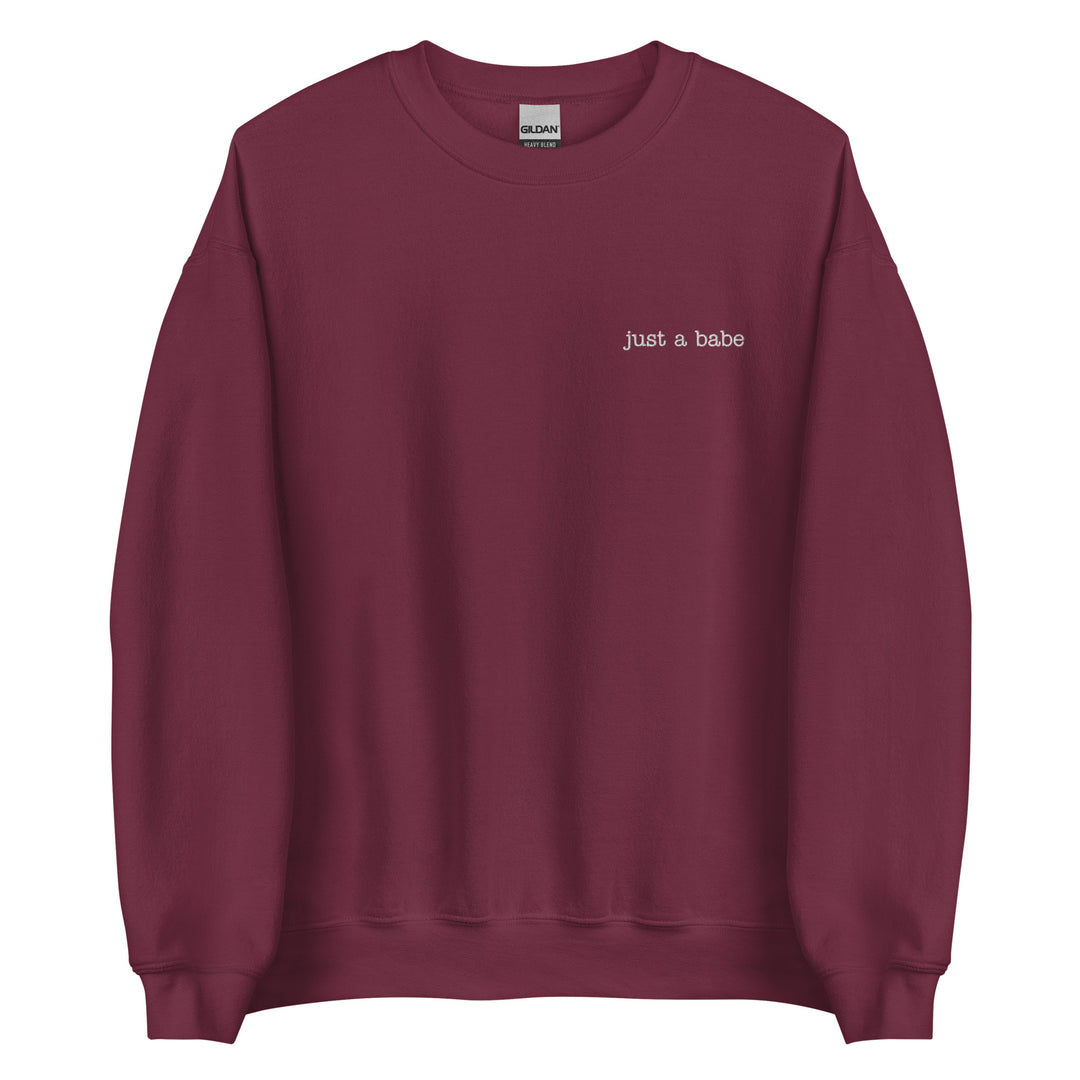 just a babe crew sweatshirt