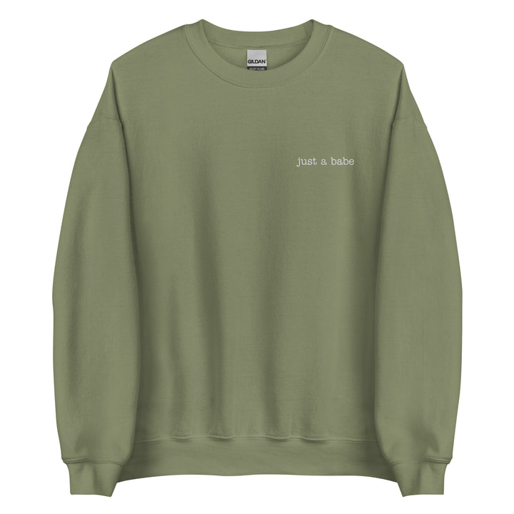 just a babe crew sweatshirt