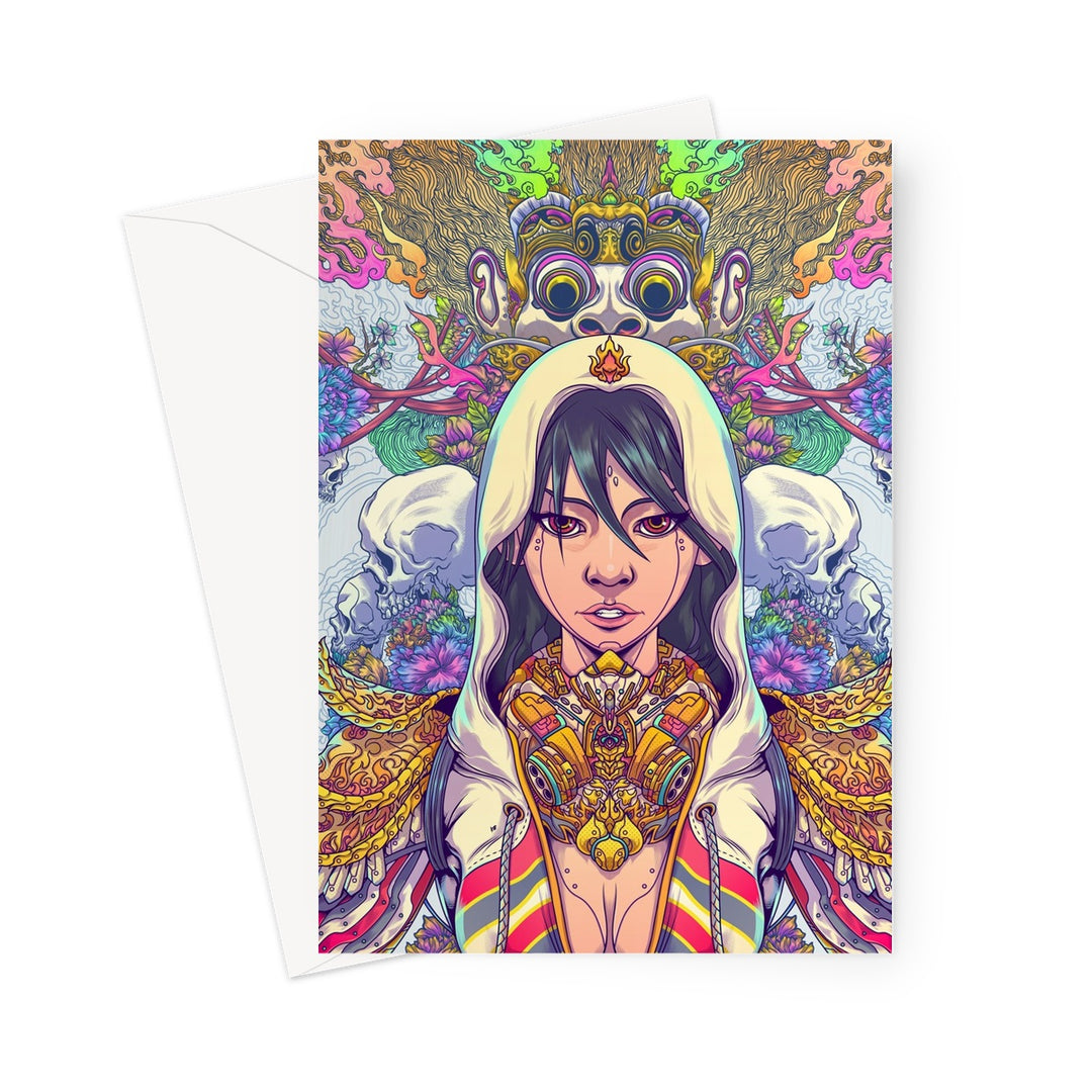 Dark Magic Queen by Arya Wirawan Greeting Card