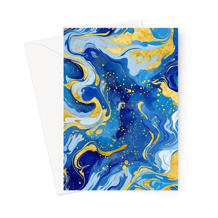 Blue & Yellow by Dyor247x Greeting Card