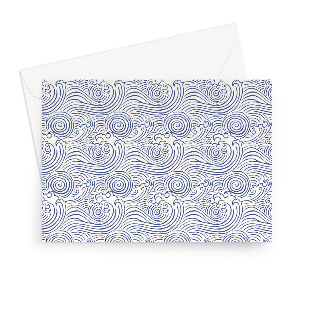 Infinite Waves by Marie Le Moal Greeting Card