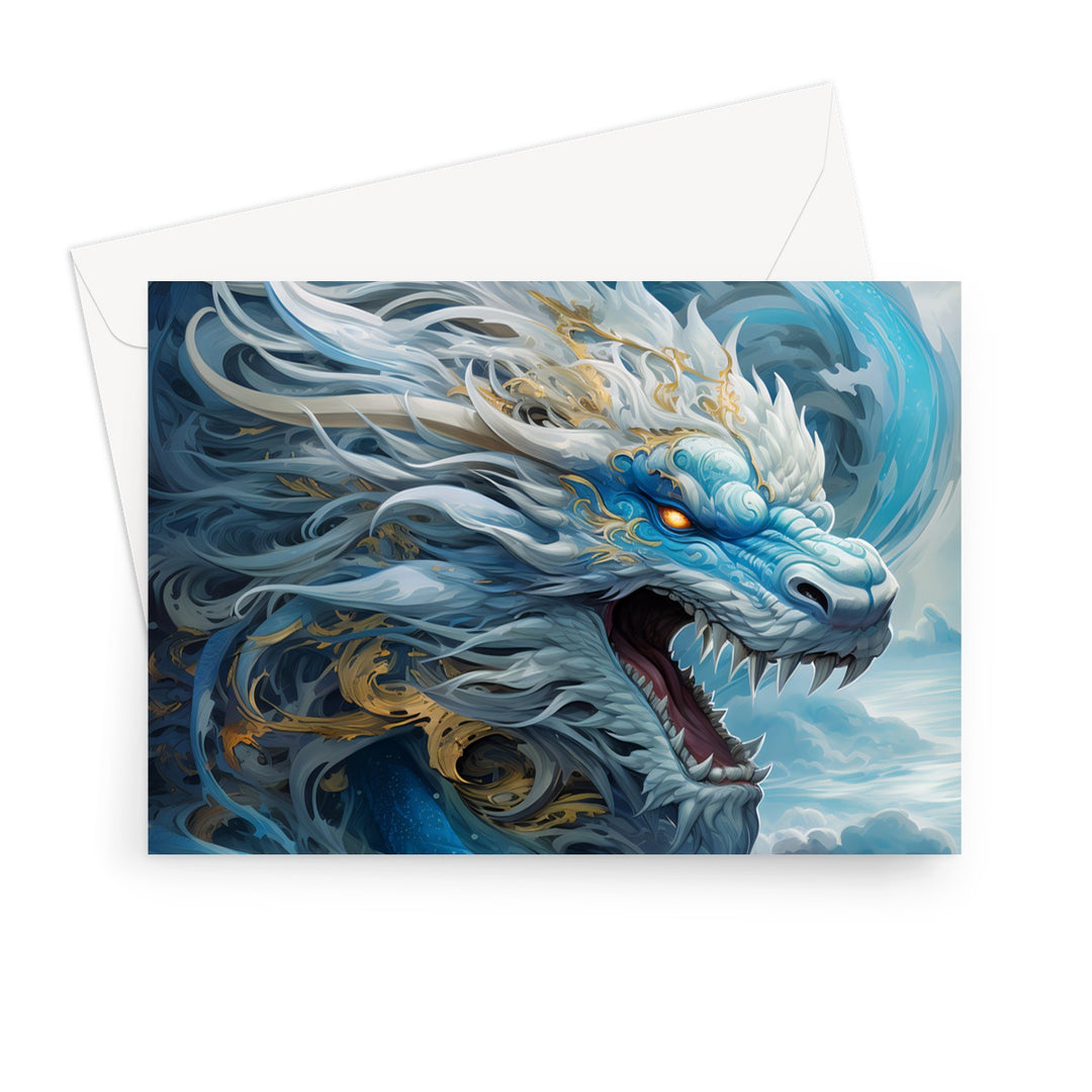 Azure Dragon by Web Horizons Greeting Card