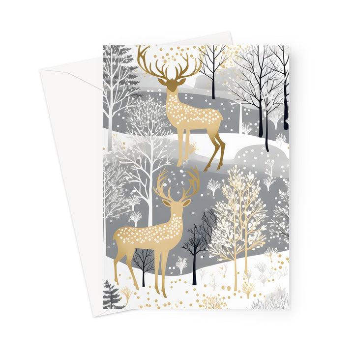 Winter Deer by Sour Power Greeting Card