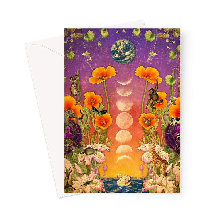 Flora & Fauna by Jolene Casko Greeting Card